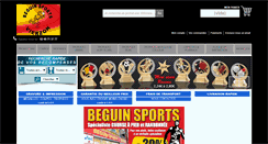 Desktop Screenshot of beguinsports.com